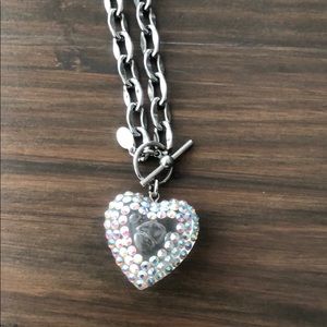 Tarina Tarantino AB stone heart necklace